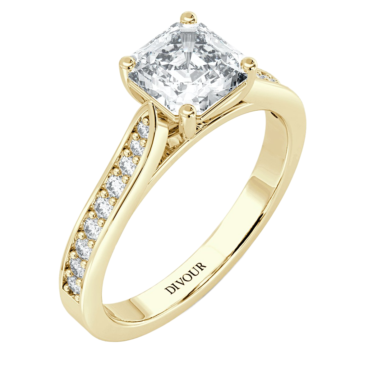 Thread set Ascher Diamond Engagement Ring