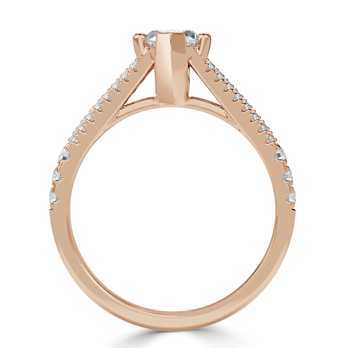 Split Shank Marquise Diamond Engagement Ring