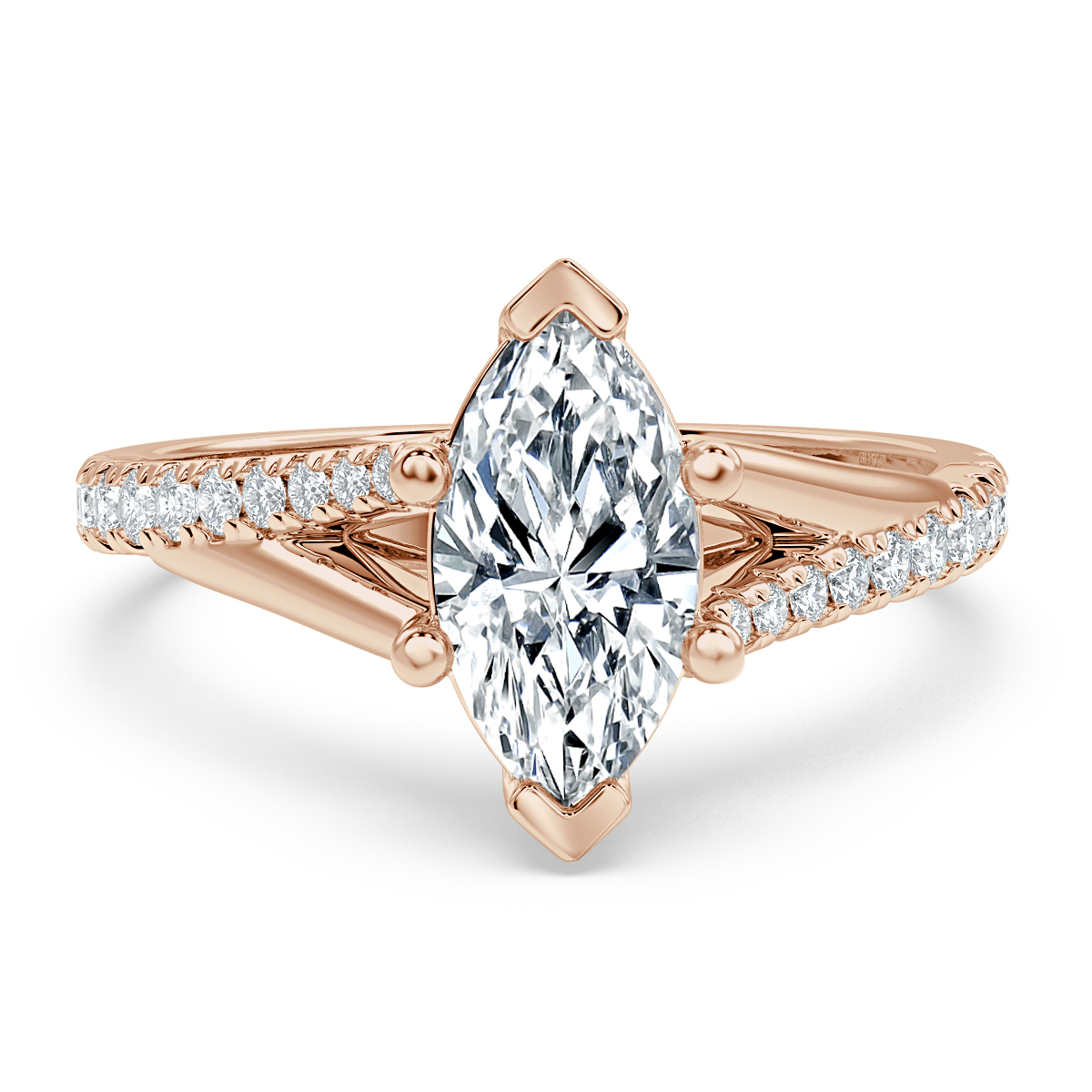 Marquise Diamond Promise Engagement Ring