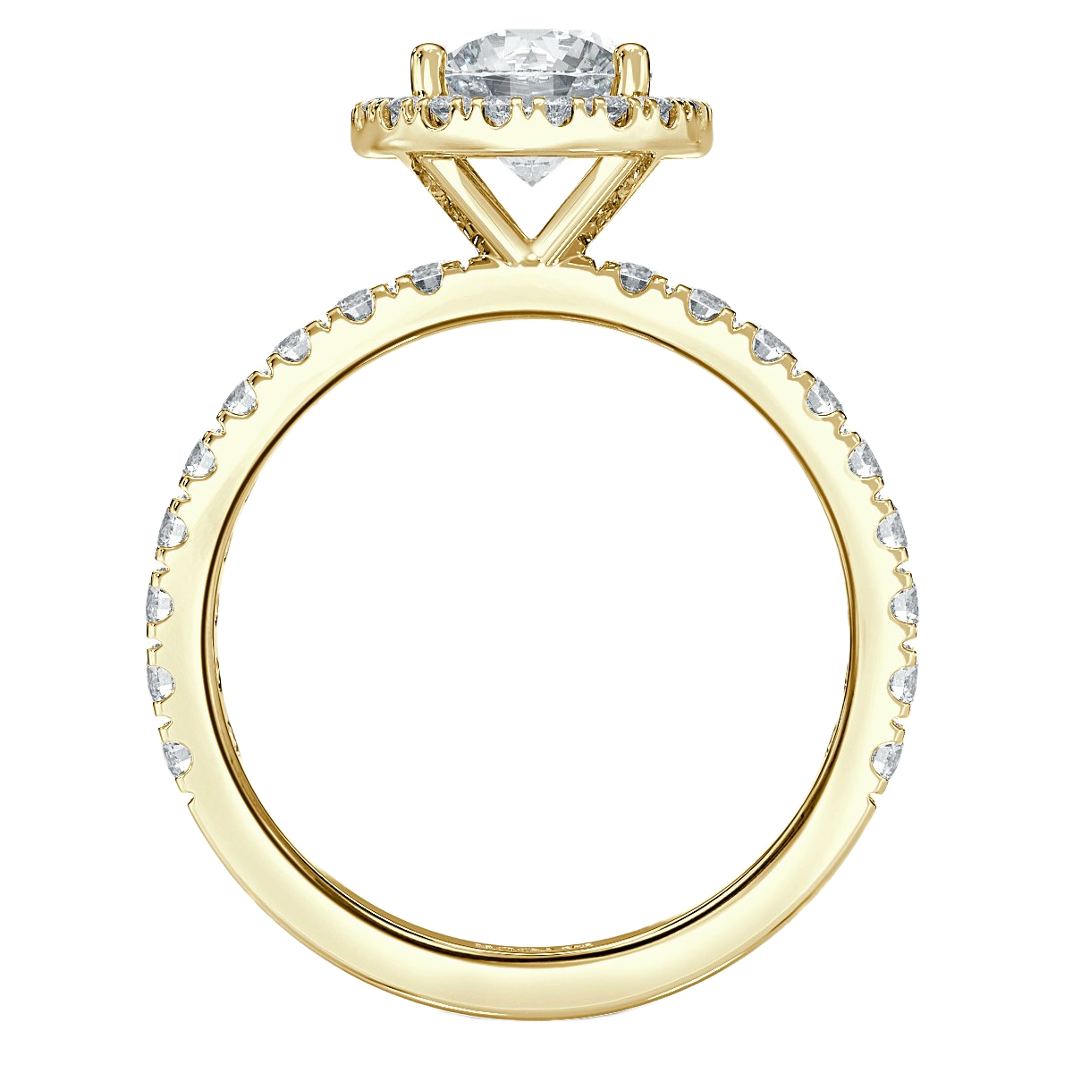 Forever Round Diamond Halo Engagement Ring
