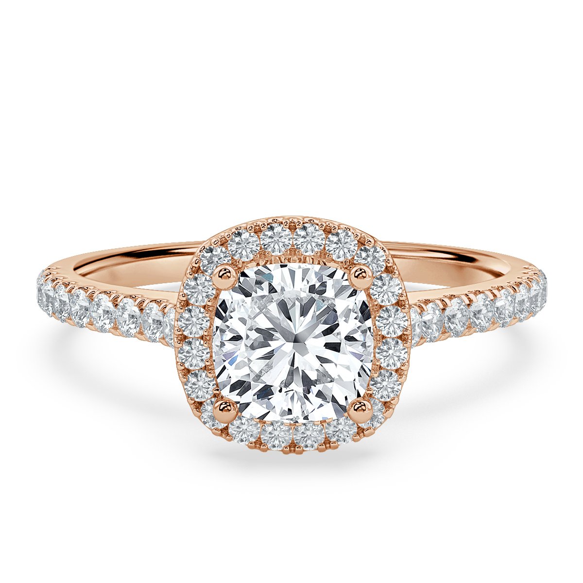 Forever Cushion Diamond Halo Engagement Ring