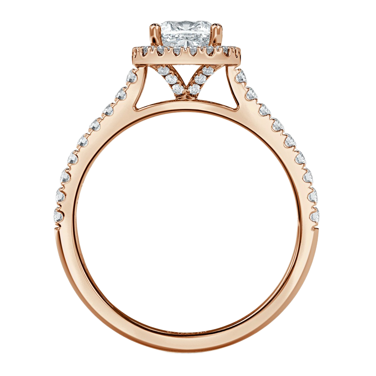 Forever Cushion Diamond Halo Engagement Ring