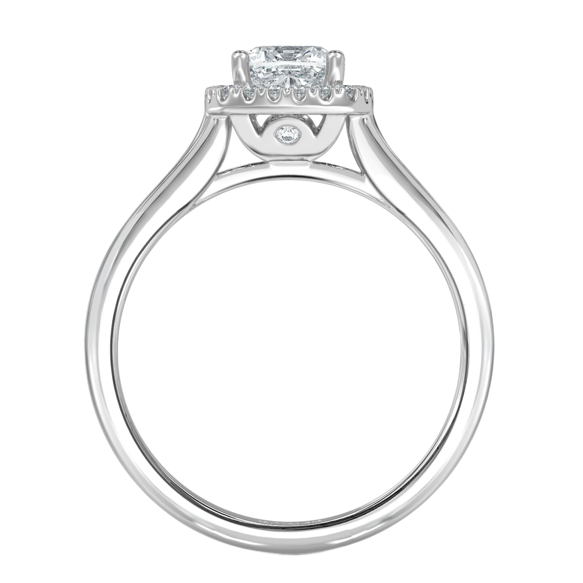 Classic Cushion Diamond Halo Engagement Ring