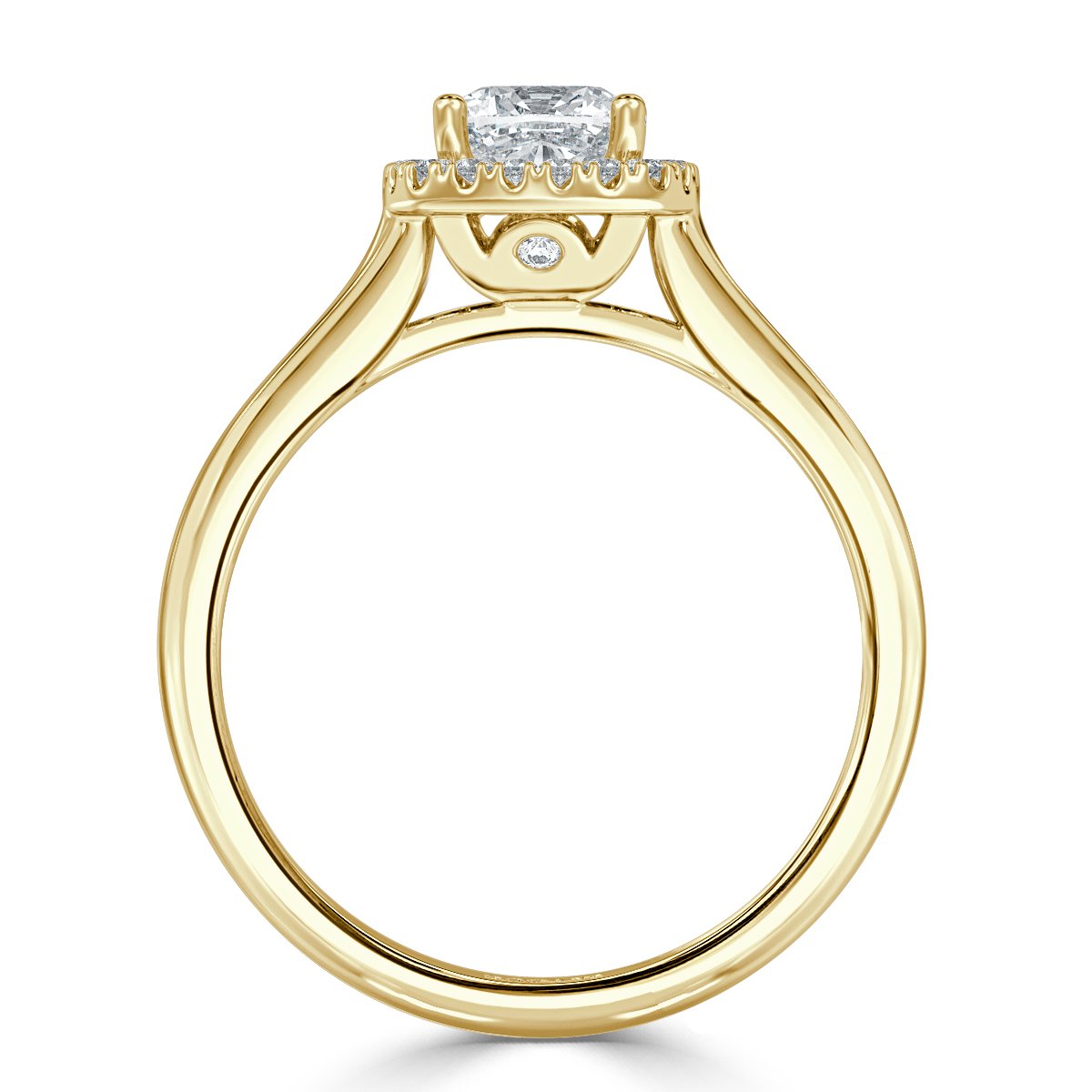 Classic Cushion Diamond Halo Engagement Ring