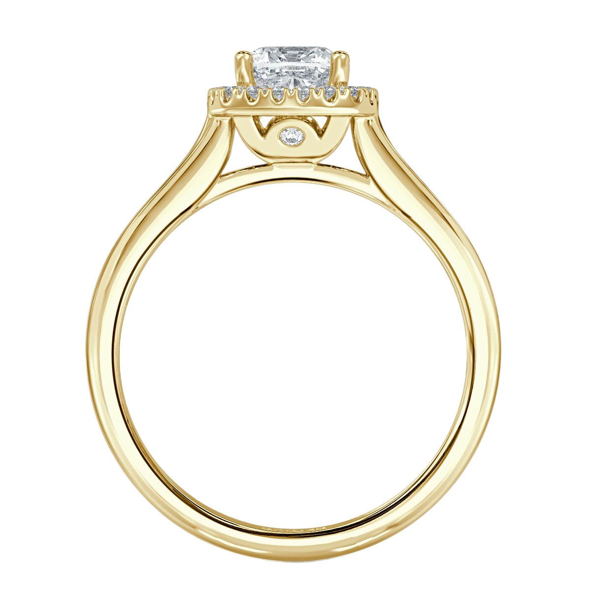 Classic Cushion Diamond Halo Engagement Ring