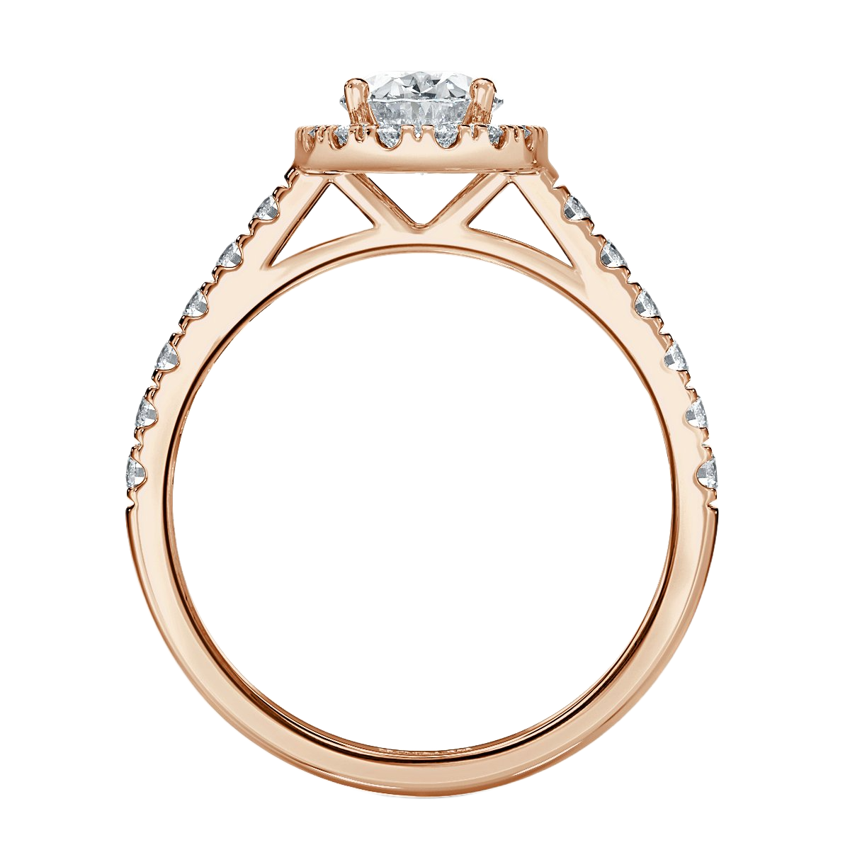 Forever Oval Diamond Halo Engagement Ring
