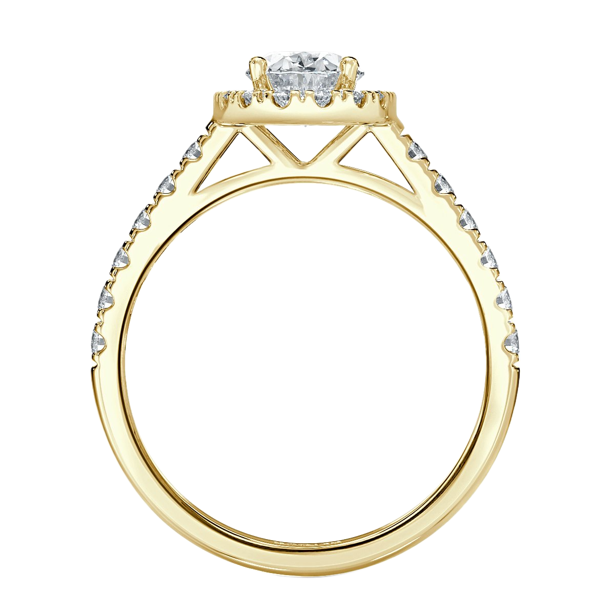 Forever Oval Diamond Halo Engagement Ring