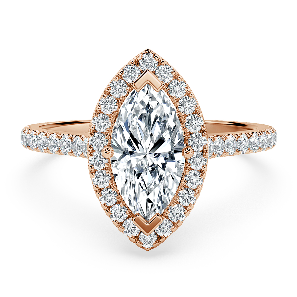 Forever Marquise Diamond Halo Engagement Ring