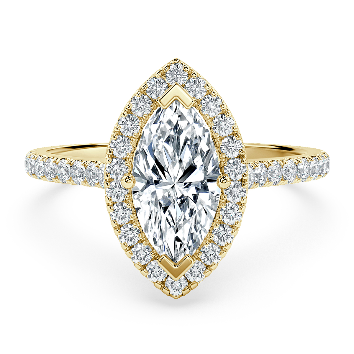 Forever Marquise Diamond Halo Engagement Ring