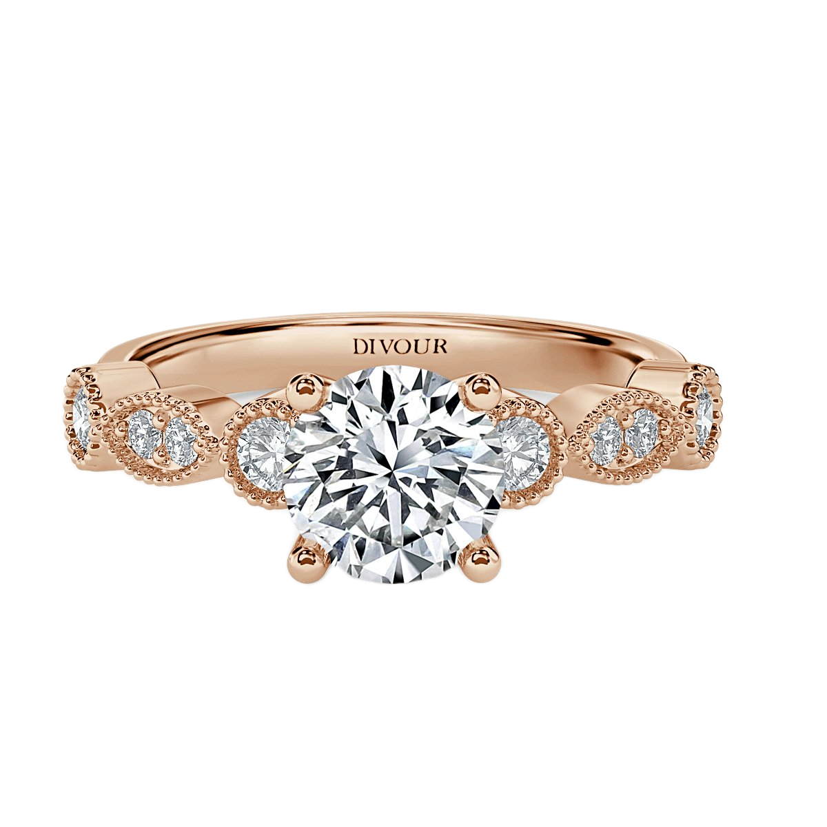 Victorian Round Diamond Vintage  Engagement Ring