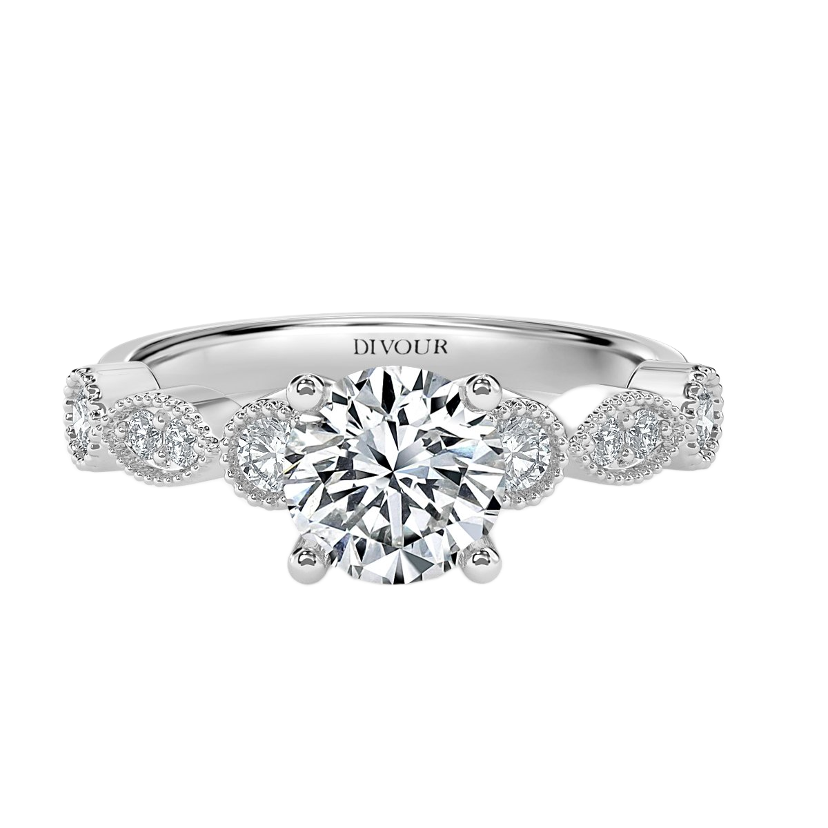 Victorian Round Diamond Vintage  Engagement Ring