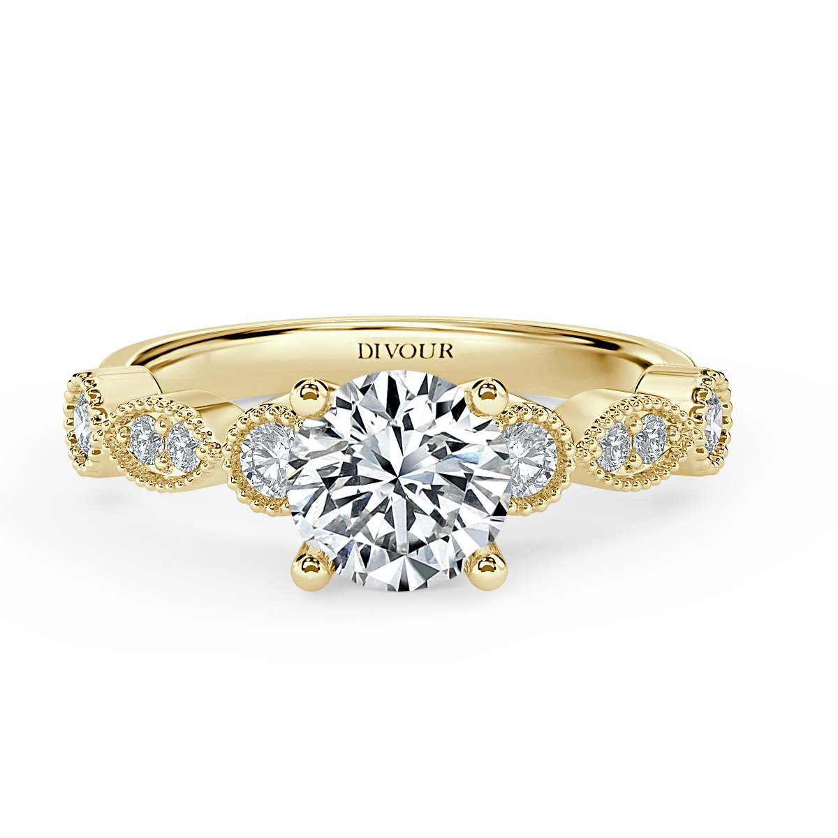 Victorian Round Diamond Vintage  Engagement Ring