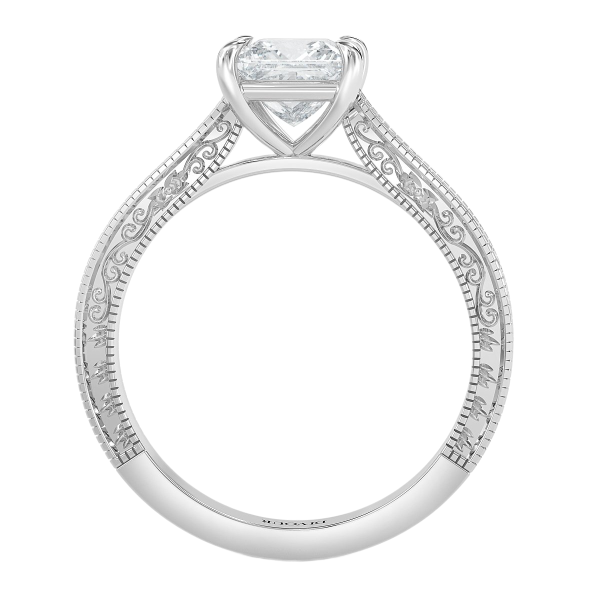 Art Deco Princess Vintage Engagement Ring