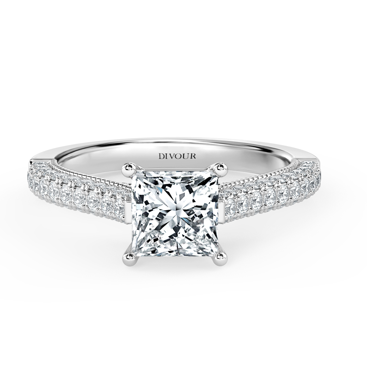 Edward - Princess Diamond  Vintage Engagement Ring