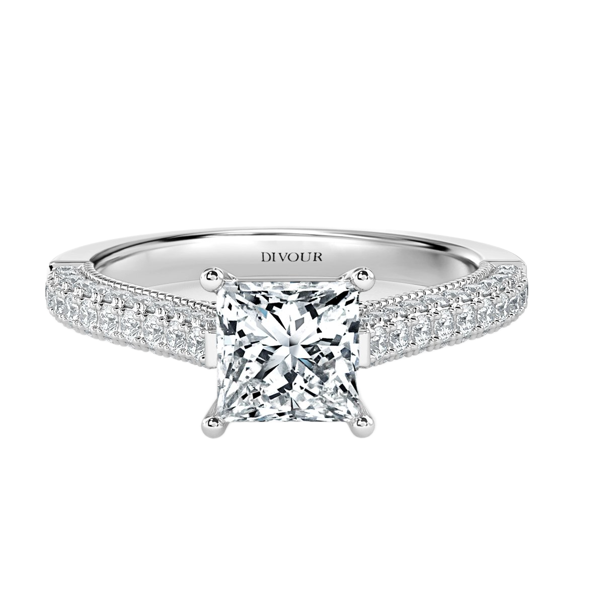 Edward - Princess Diamond  Vintage Engagement Ring