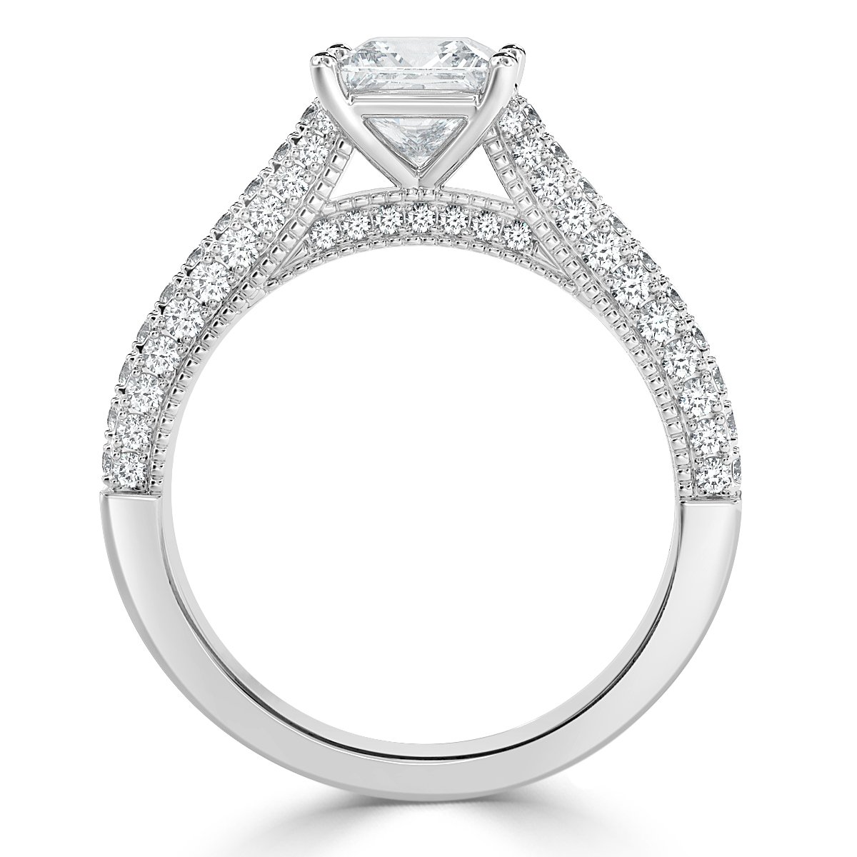 Edward - Princess Diamond  Vintage Engagement Ring