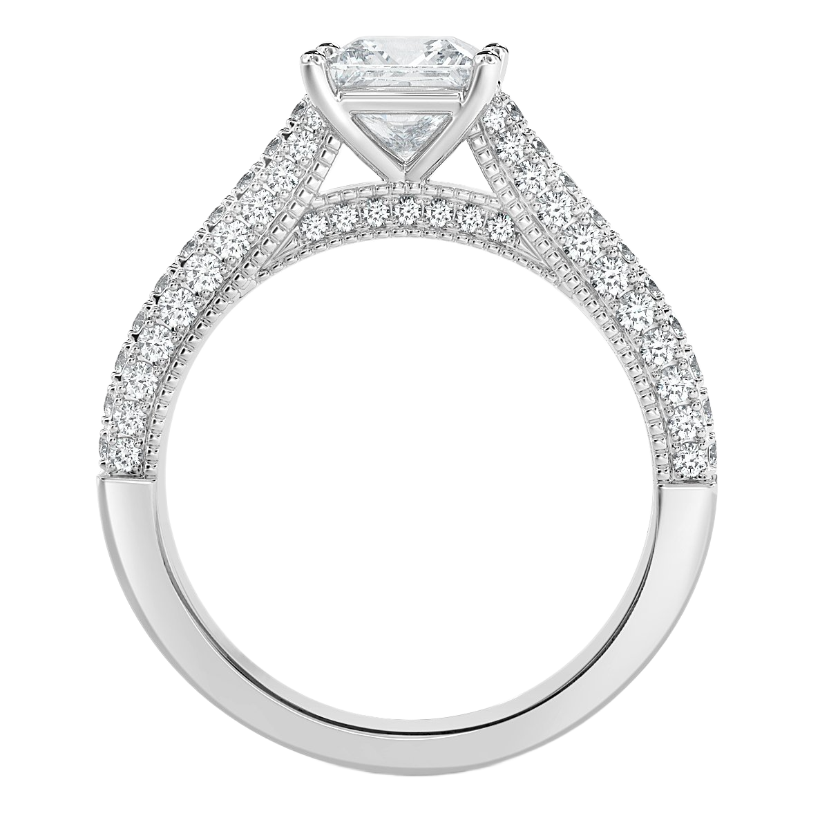 Edward - Princess Diamond  Vintage Engagement Ring
