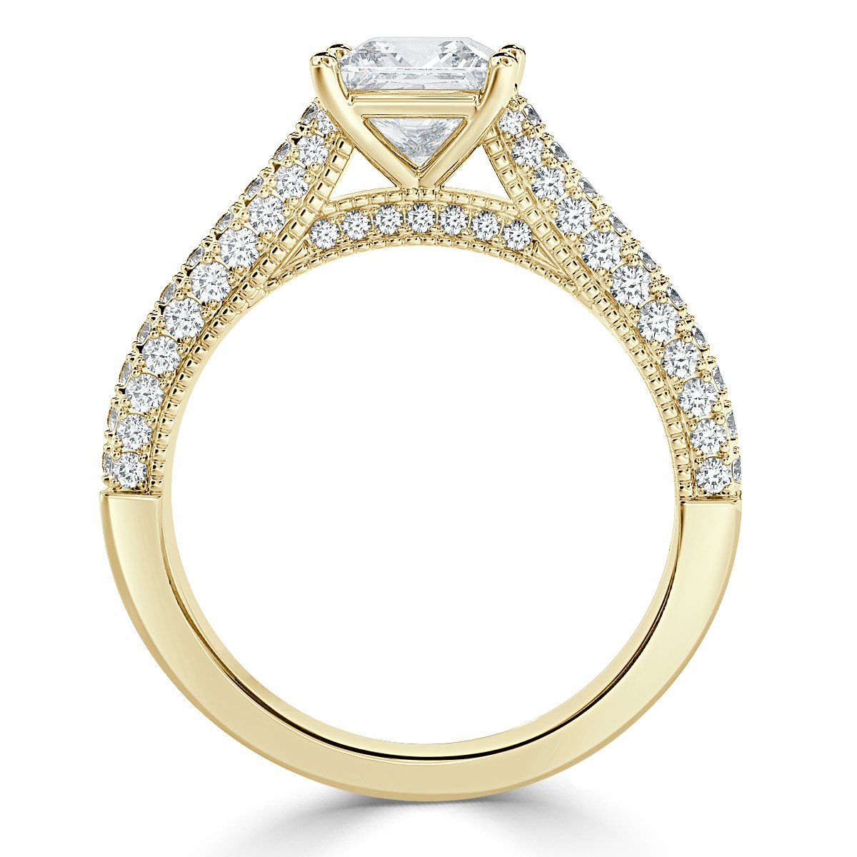 Edward - Princess Diamond  Vintage Engagement Ring