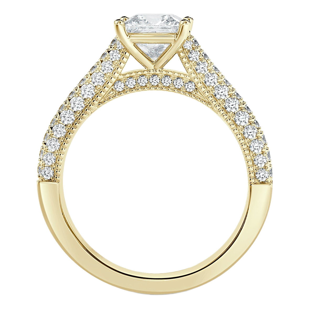 Edward - Princess Diamond  Vintage Engagement Ring