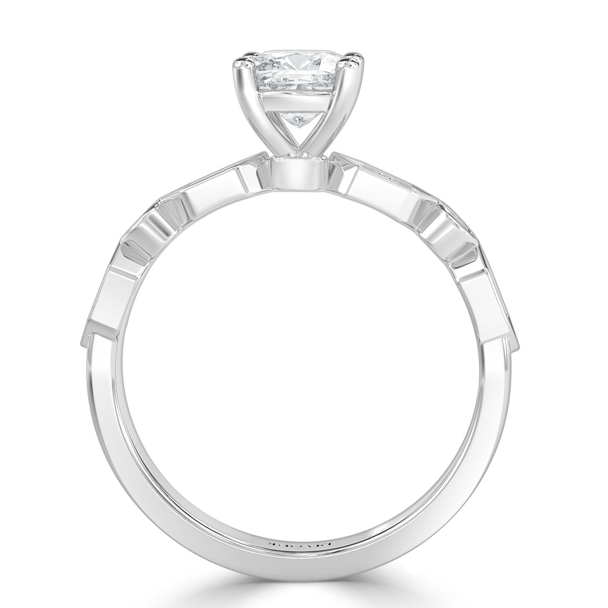 ROMA Cushion Diamond Vintage Engagement Ring