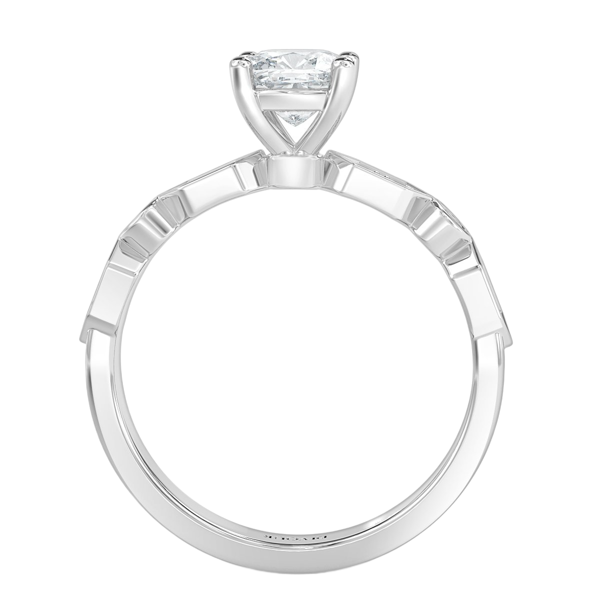 ROMA Cushion Diamond Vintage Engagement Ring