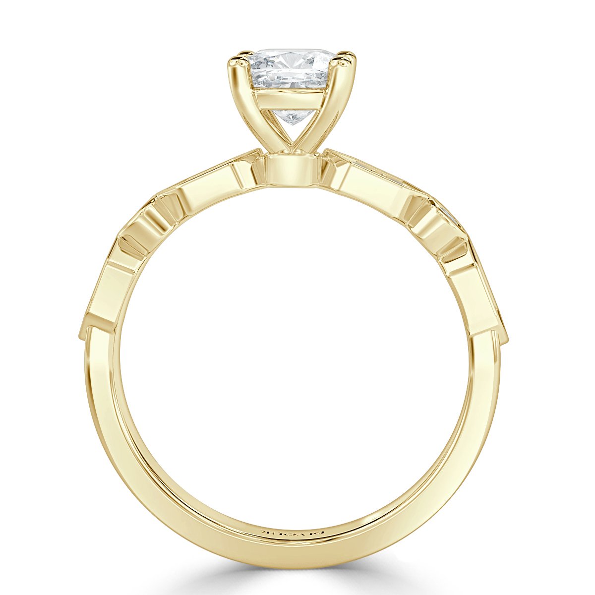 ROMA Cushion Diamond Vintage Engagement Ring