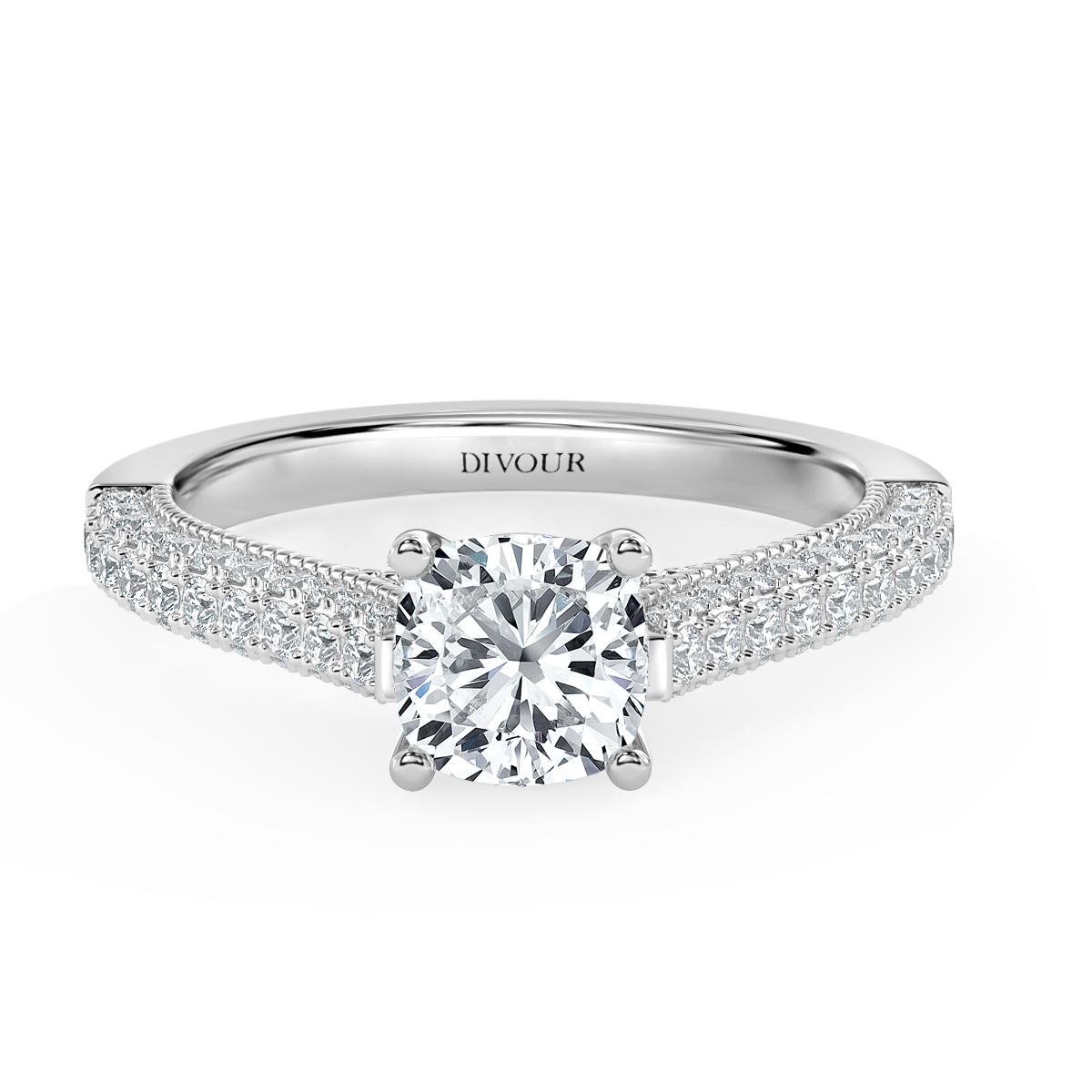 Edward - Cushion Diamond  Vintage Engagement Ring