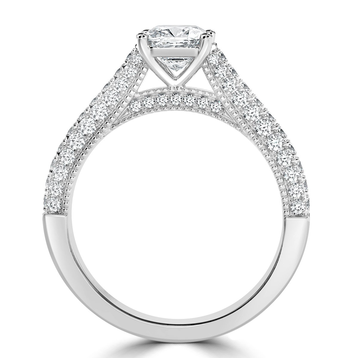 Edward - Cushion Diamond  Vintage Engagement Ring