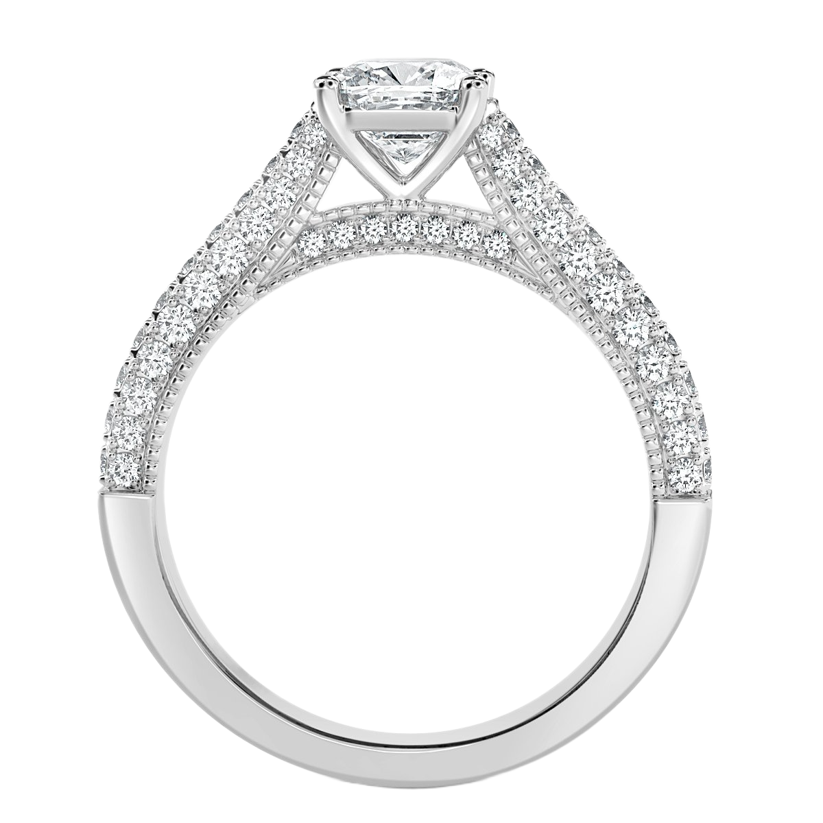 Edward - Cushion Diamond  Vintage Engagement Ring