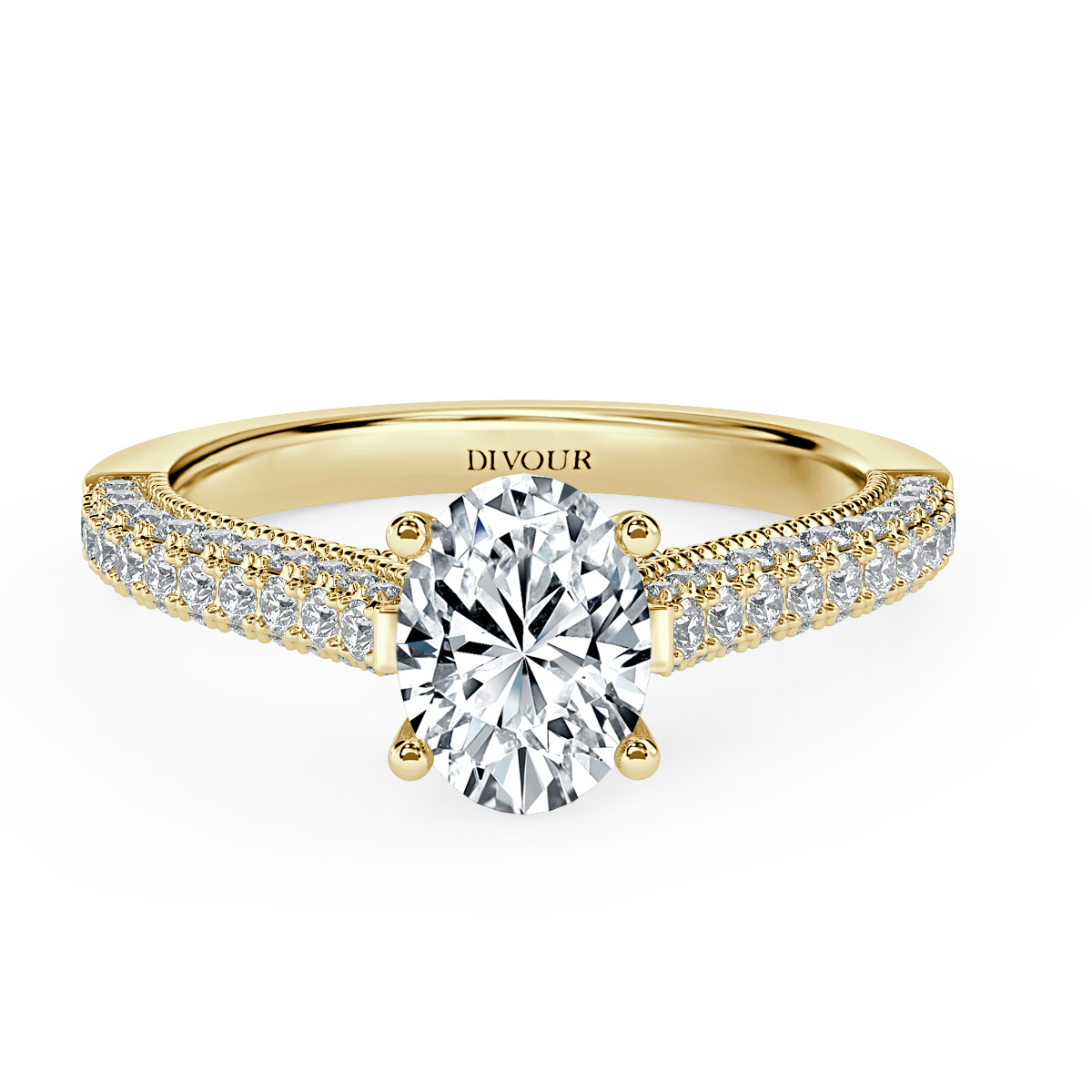 Edward - Oval Diamond  Vintage Engagement Ring
