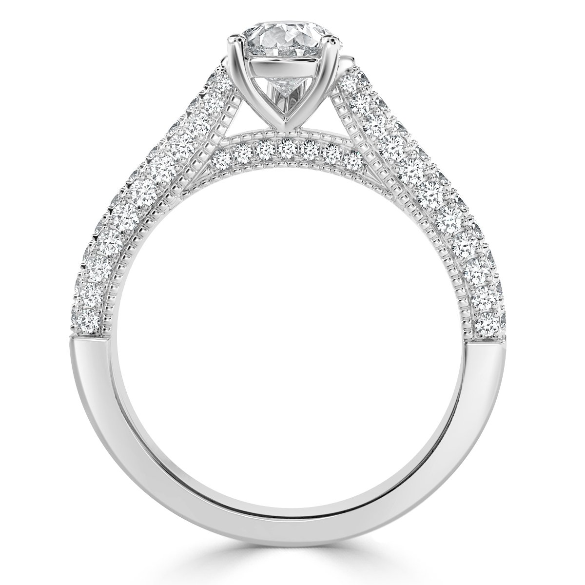 Edward - Pear Diamond  Vintage Engagement Ring