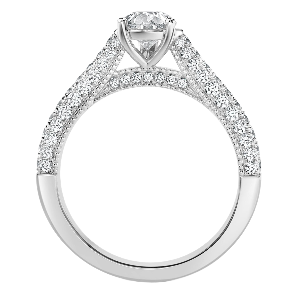 Edward - Pear Diamond  Vintage Engagement Ring
