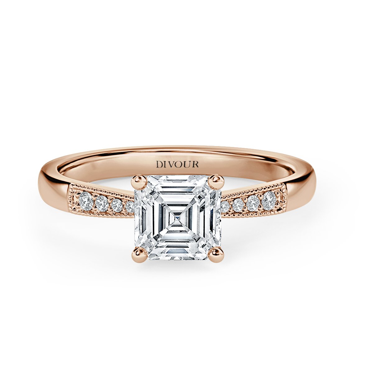 Grace -  Asscher  Diamond Vintage Engagement Ring