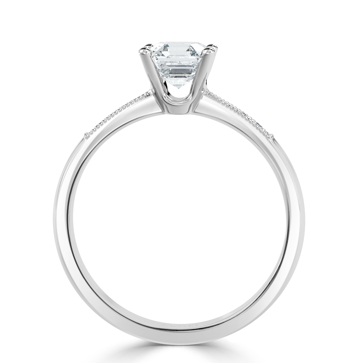 Grace -  Asscher  Diamond Vintage Engagement Ring