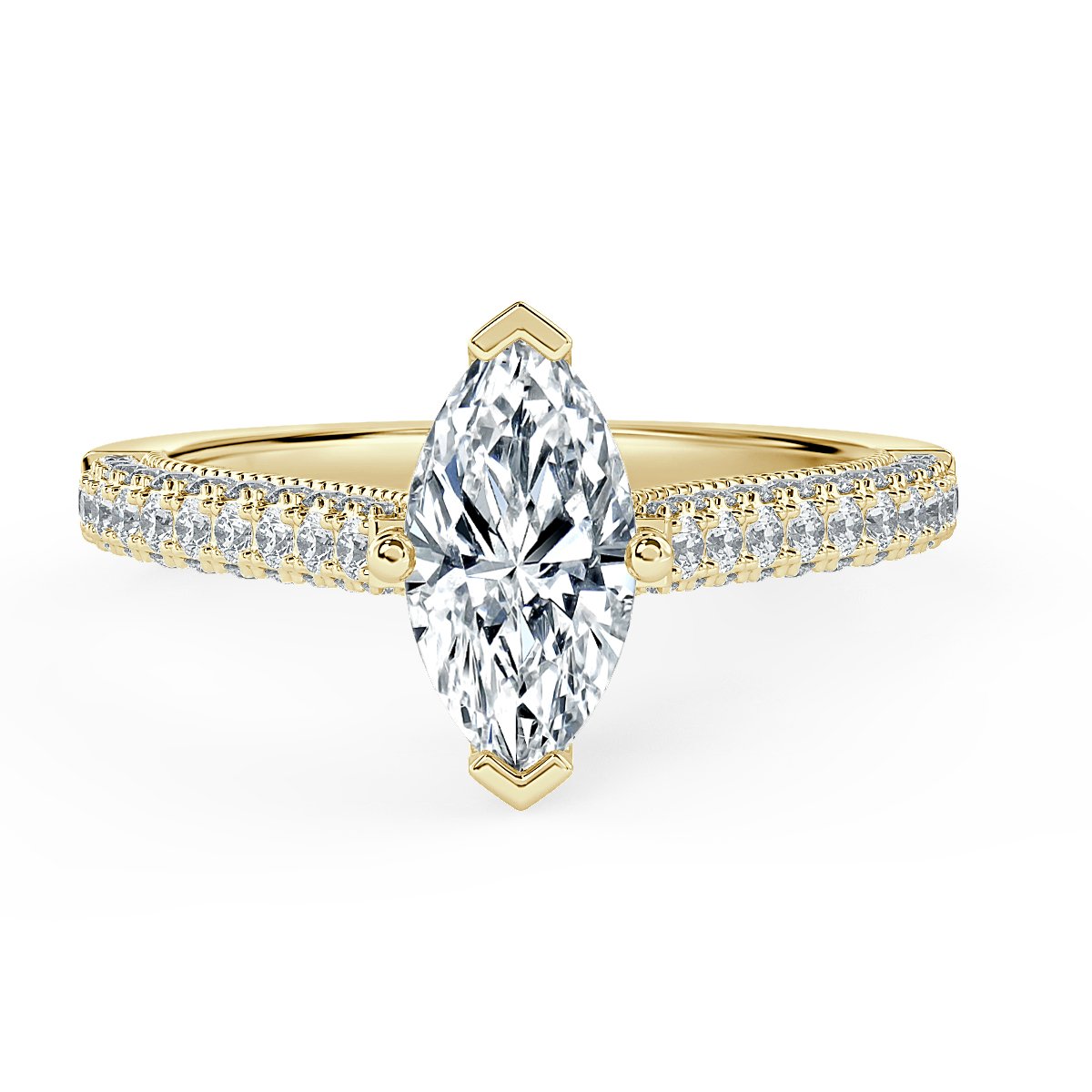 Edward -Marquise Diamond  Vintage Engagement Ring