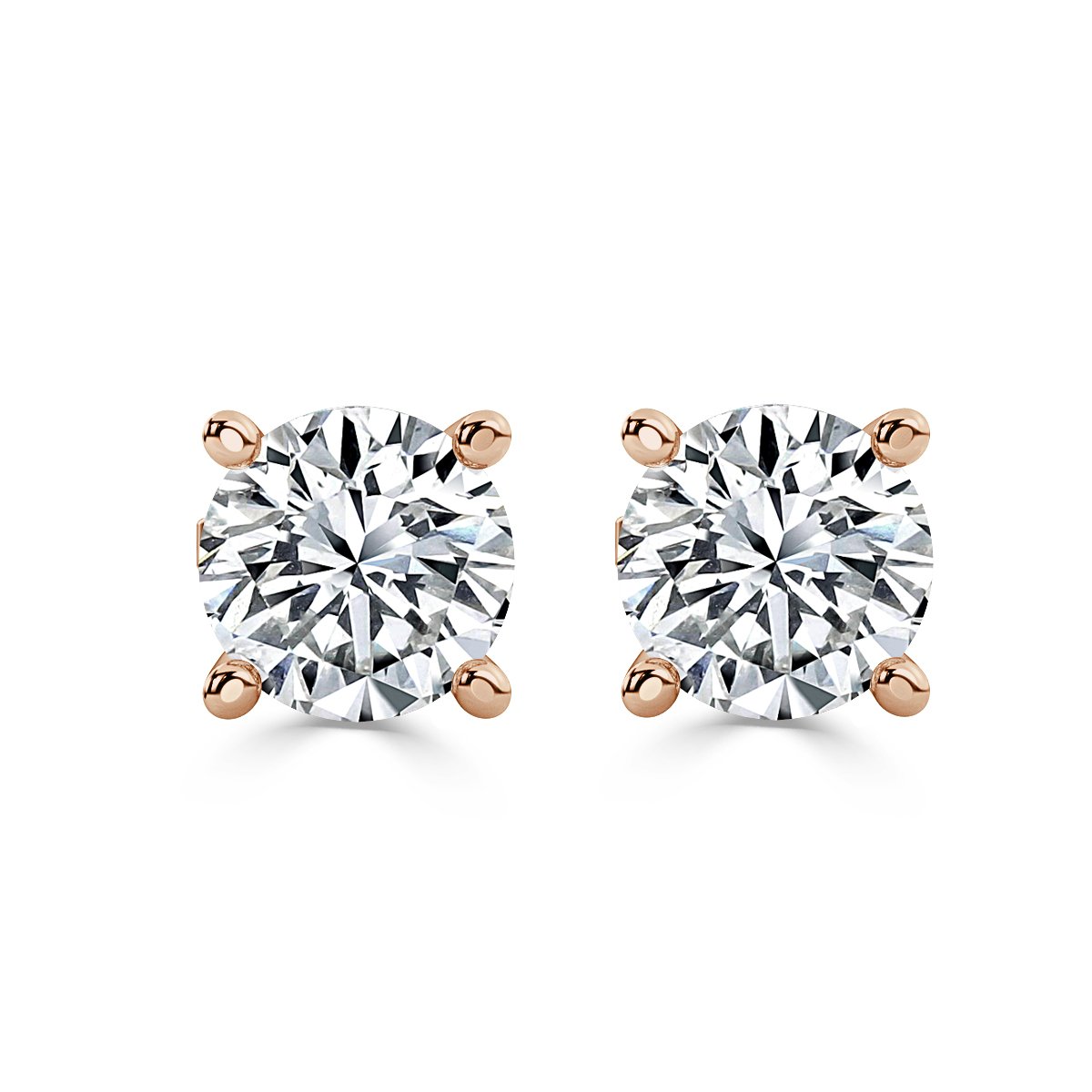 Round Diamond Studs Earrings