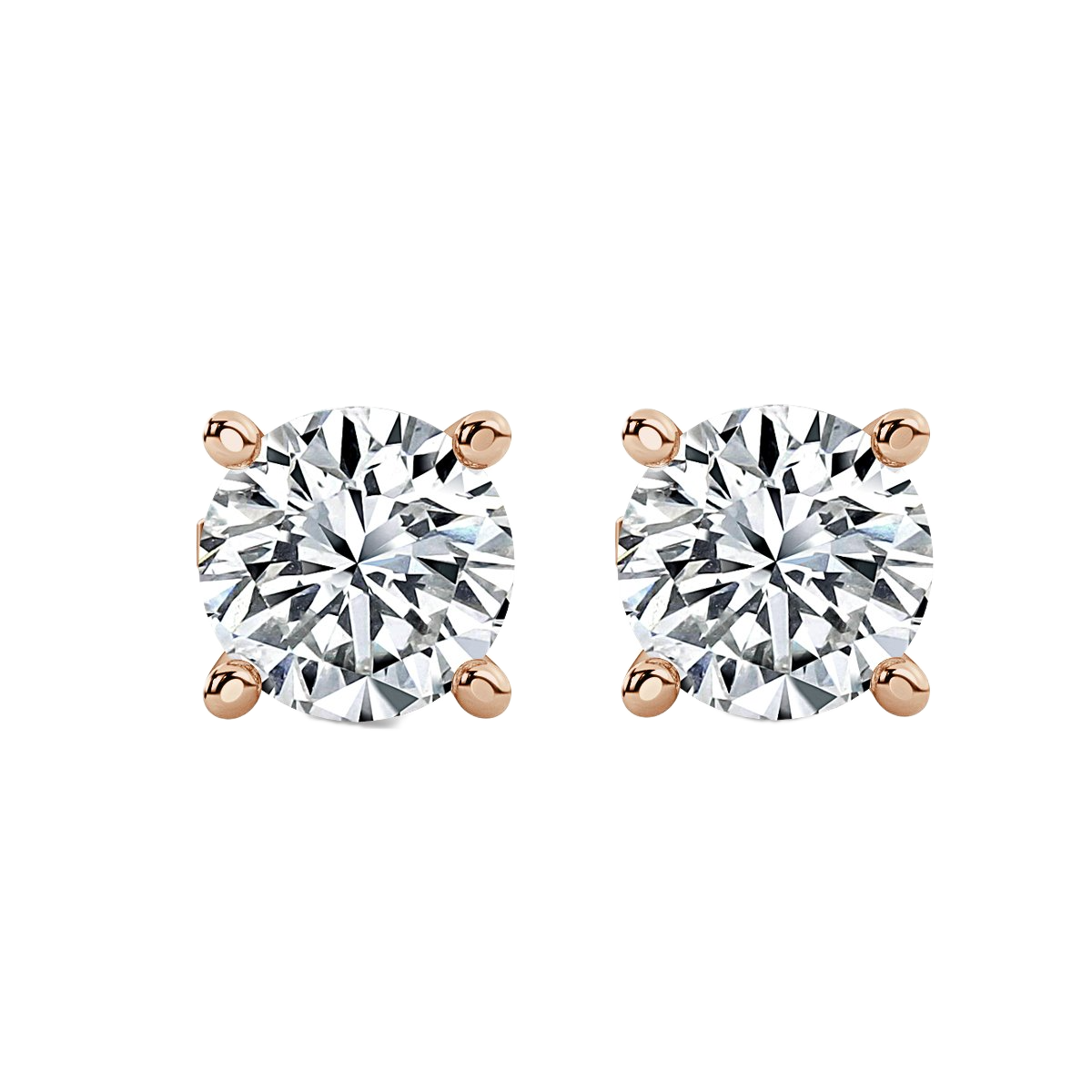 Round Diamond Studs Earrings