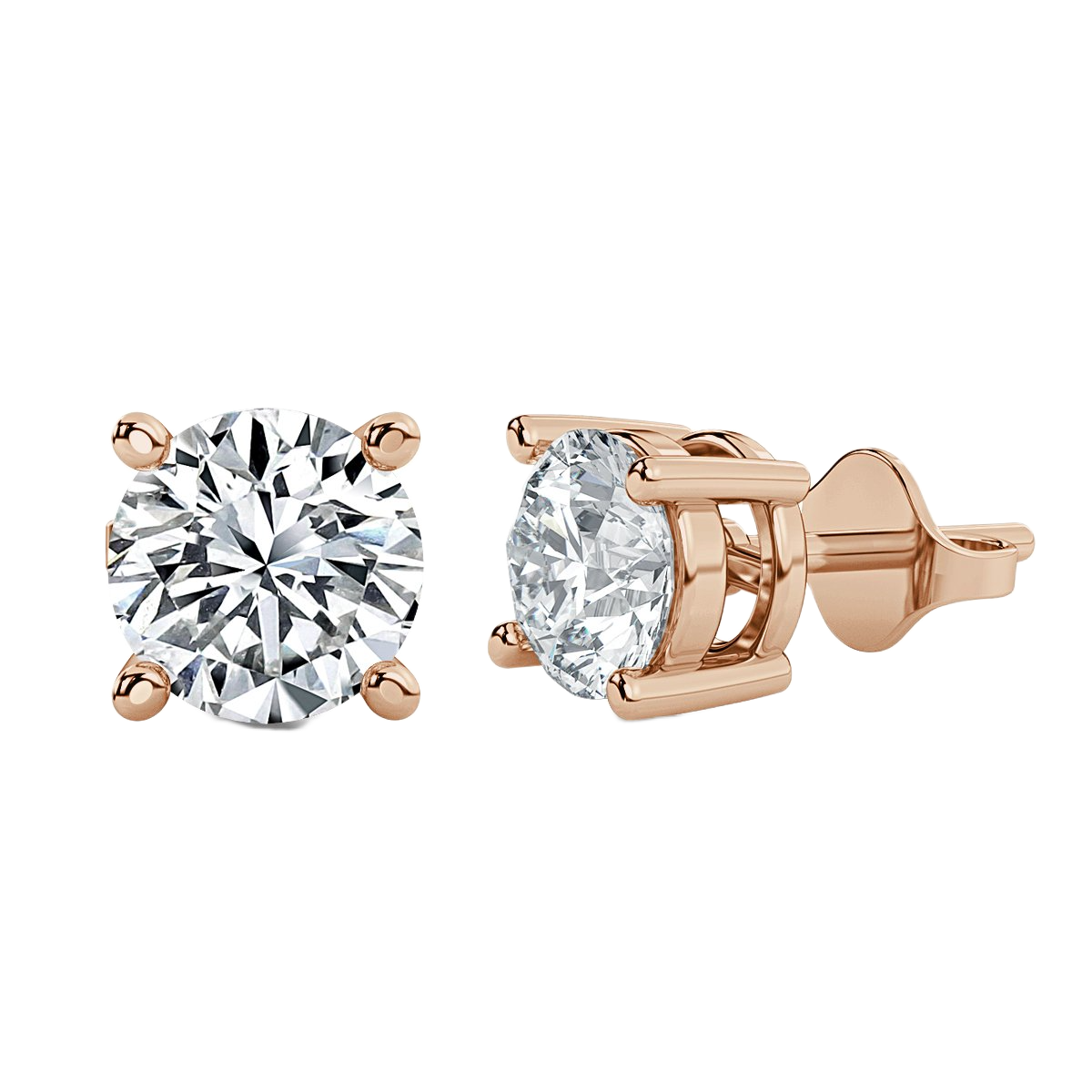 Round Diamond Studs Earrings