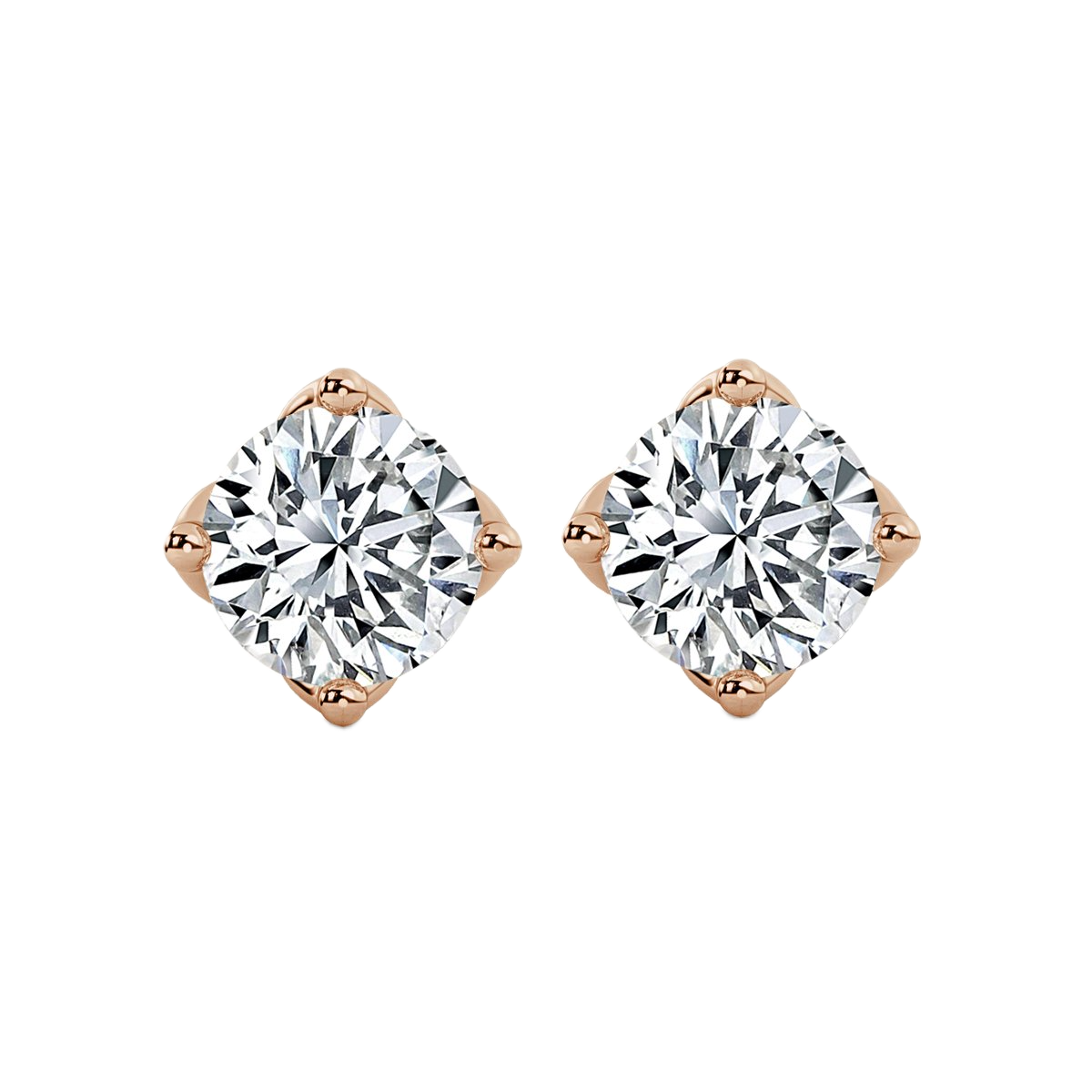 Round Diamond Studs Earrings