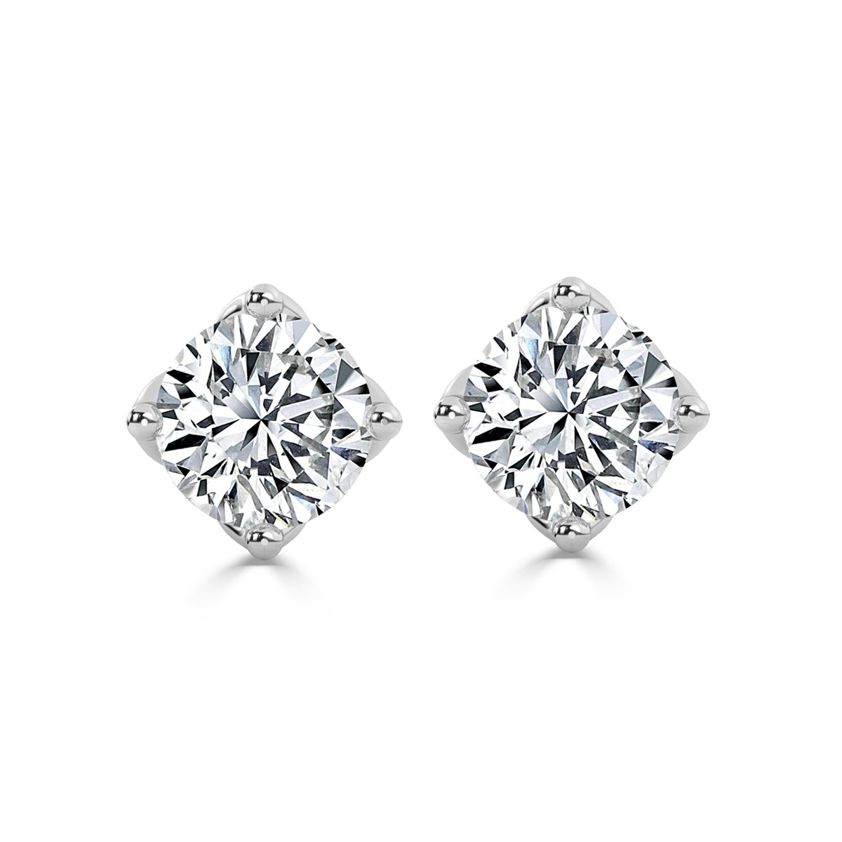 Round Diamond Studs Earrings