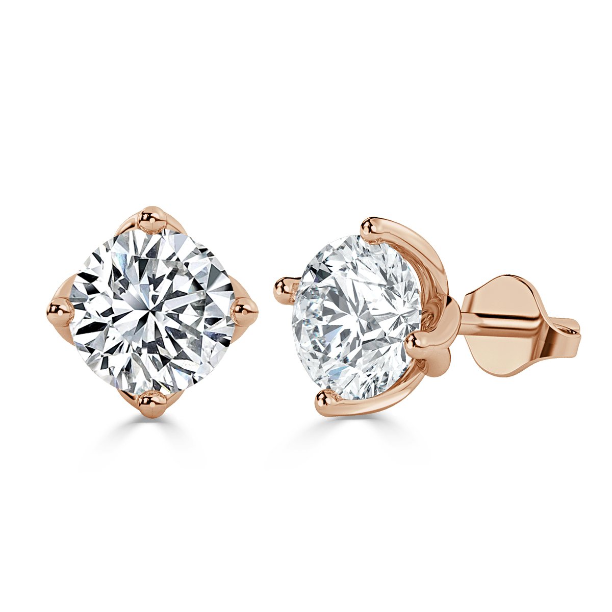 Round Diamond Studs Earrings