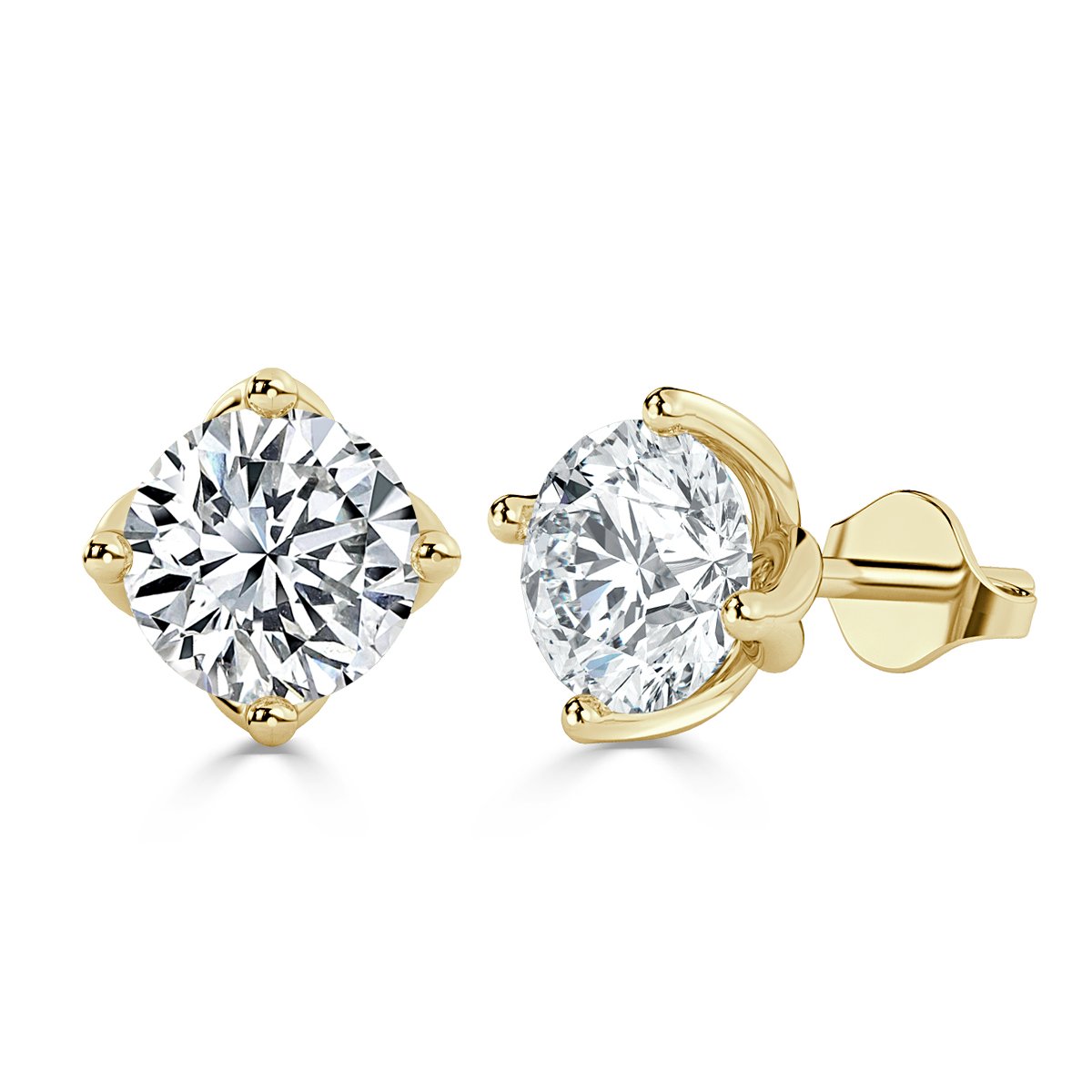 Round Diamond Studs Earrings