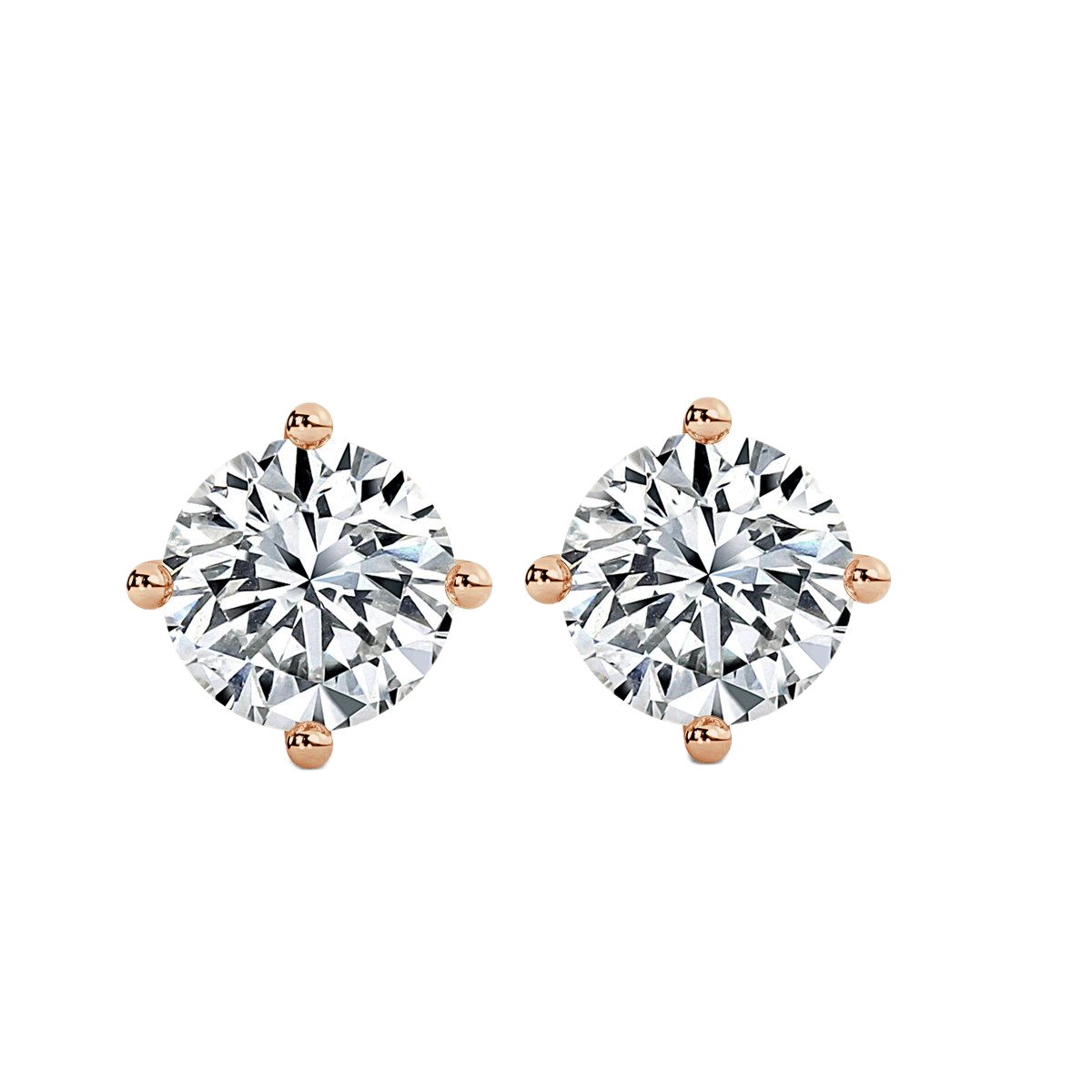 Round Diamond Studs Earrings