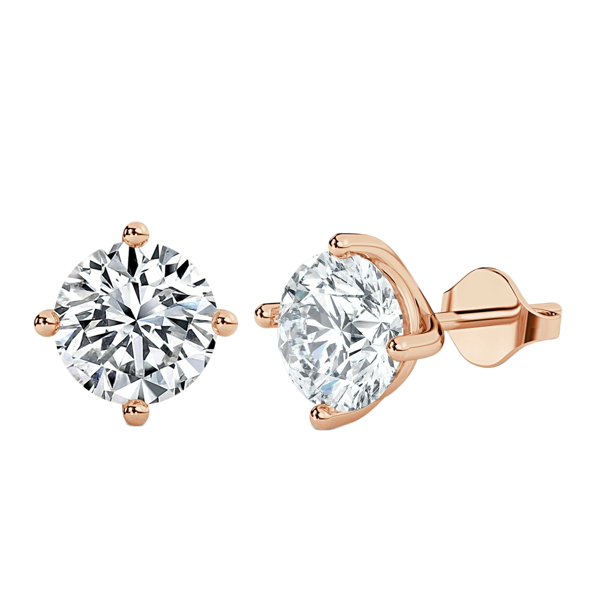 Round Diamond Studs Earrings