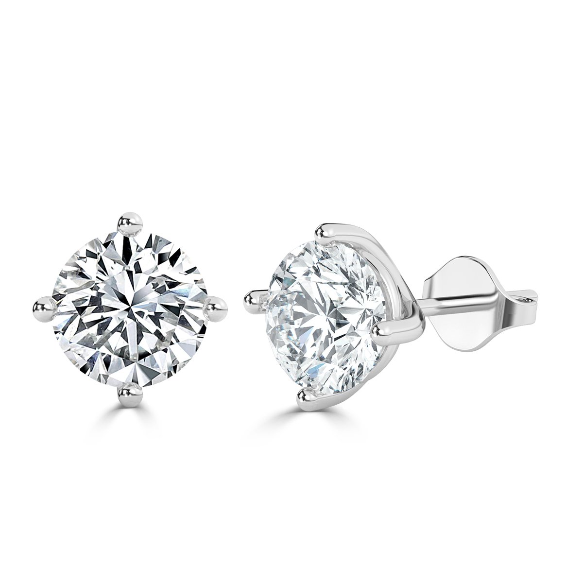 Round Diamond Studs Earrings