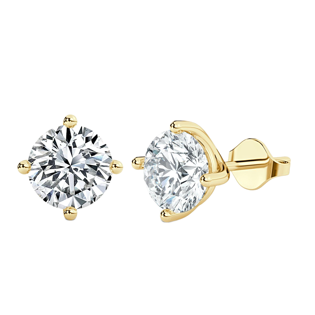 Round Diamond Studs Earrings