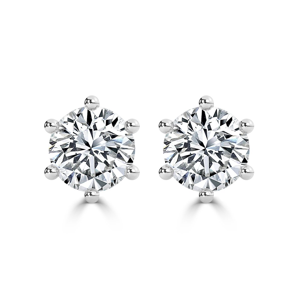 Round Diamond Studs Earrings