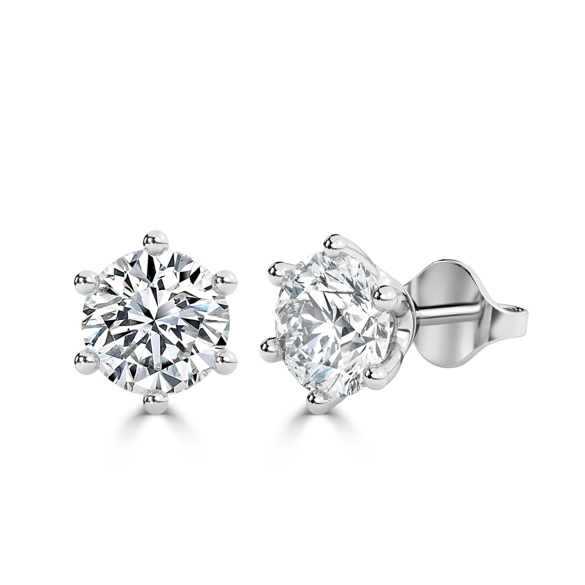 Round Diamond Studs Earrings