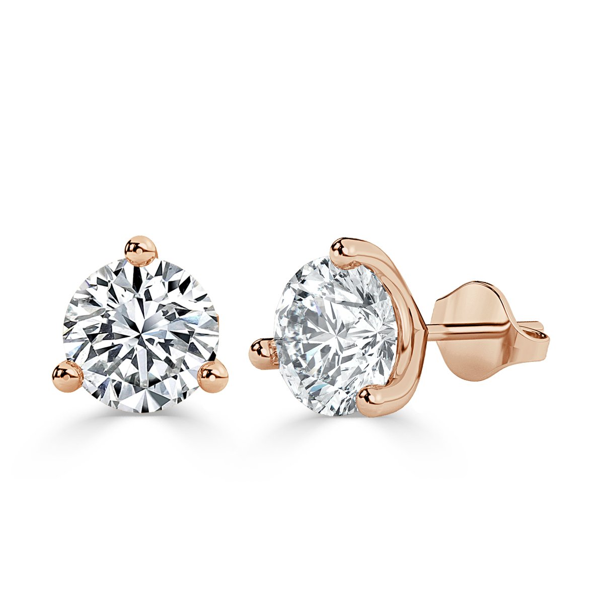 Round Diamond Studs Earrings