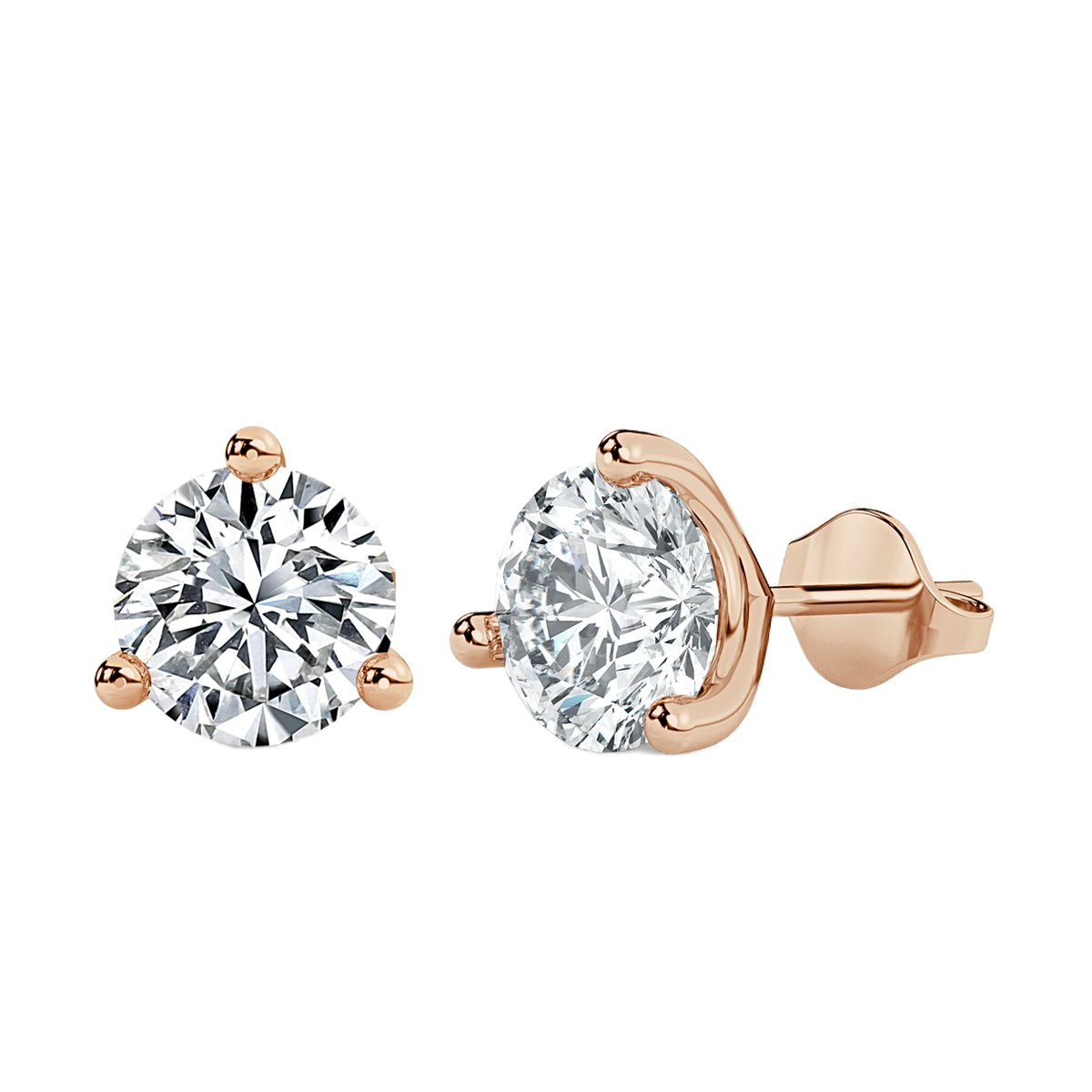 Round Diamond Studs Earrings